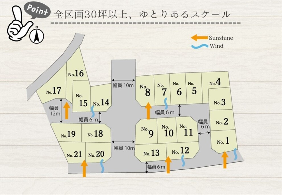 全21区画