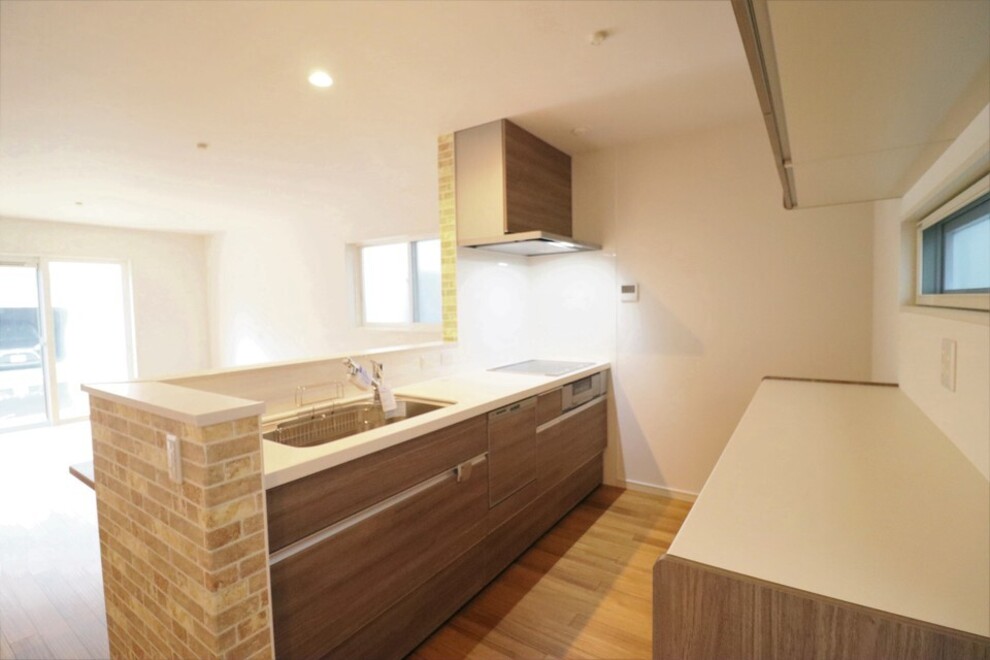 キッチンカウンターがかわいいおうち