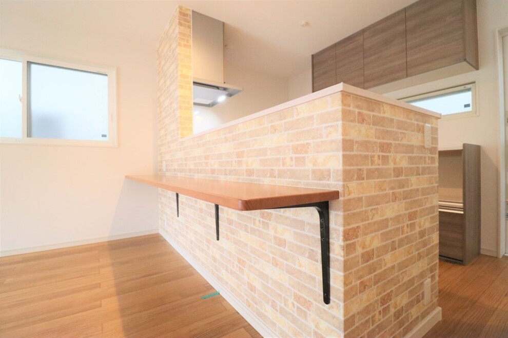 キッチンカウンターがかわいいおうち