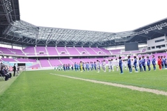 JFA　U-11サッカーリーグ京都「京都建物杯」 サンガスタジアムにて表彰式を開催いたしました