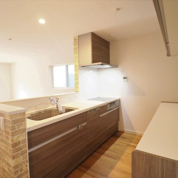 キッチンカウンターがかわいいおうち